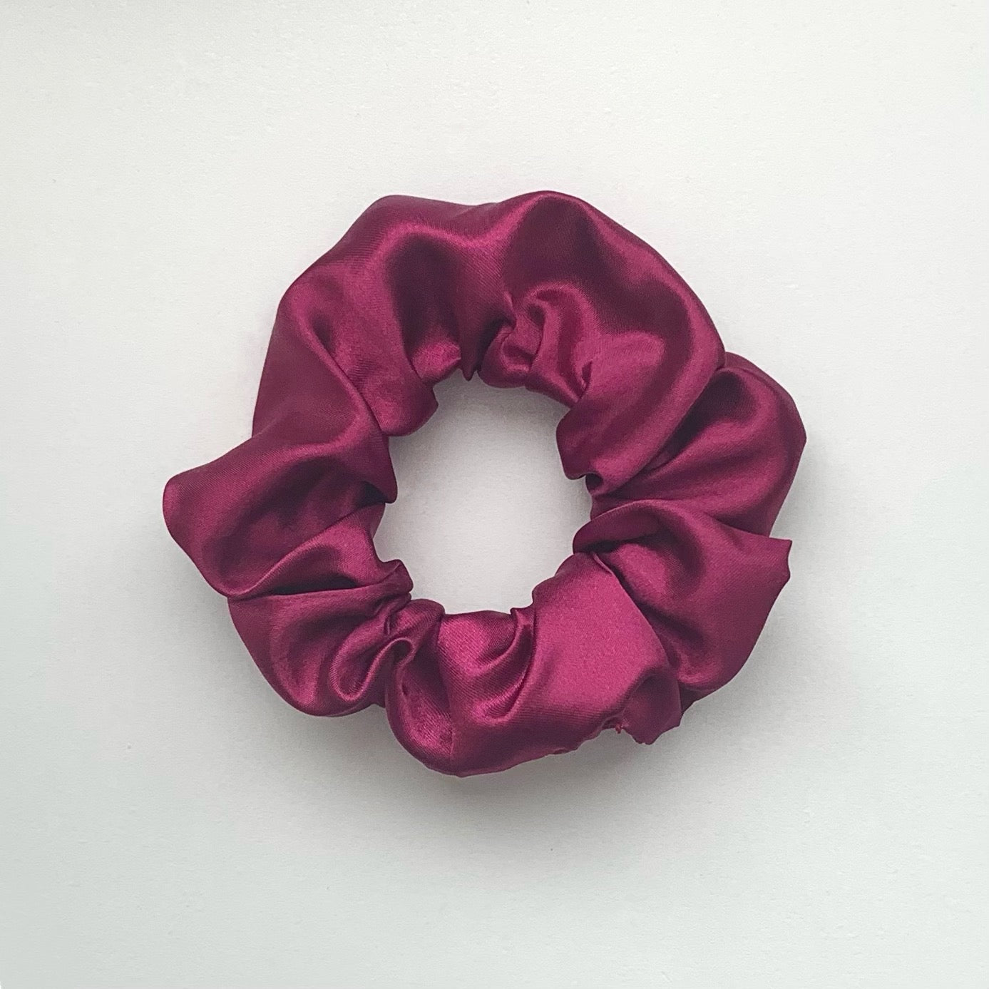 Berry Satin Scrunchie