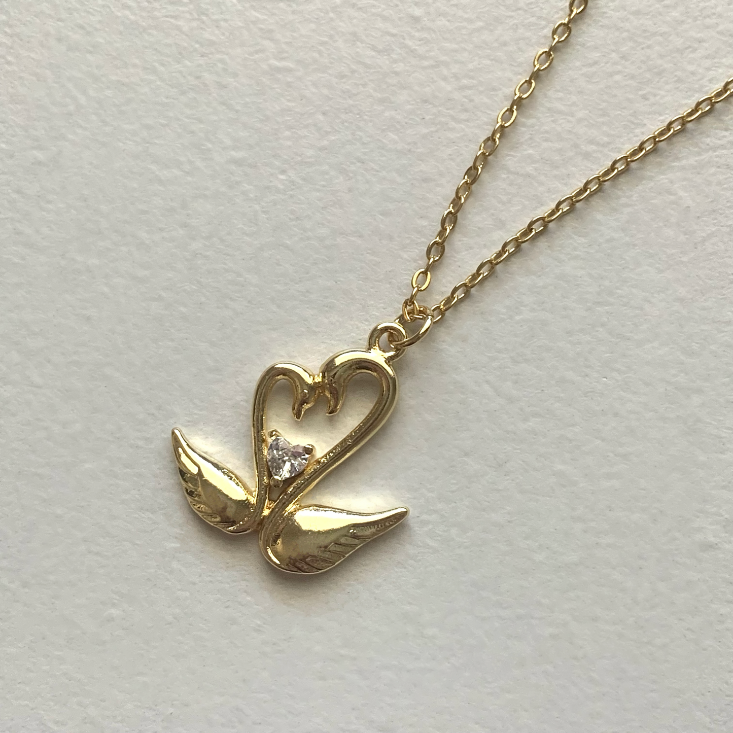 Gold Swan Necklace