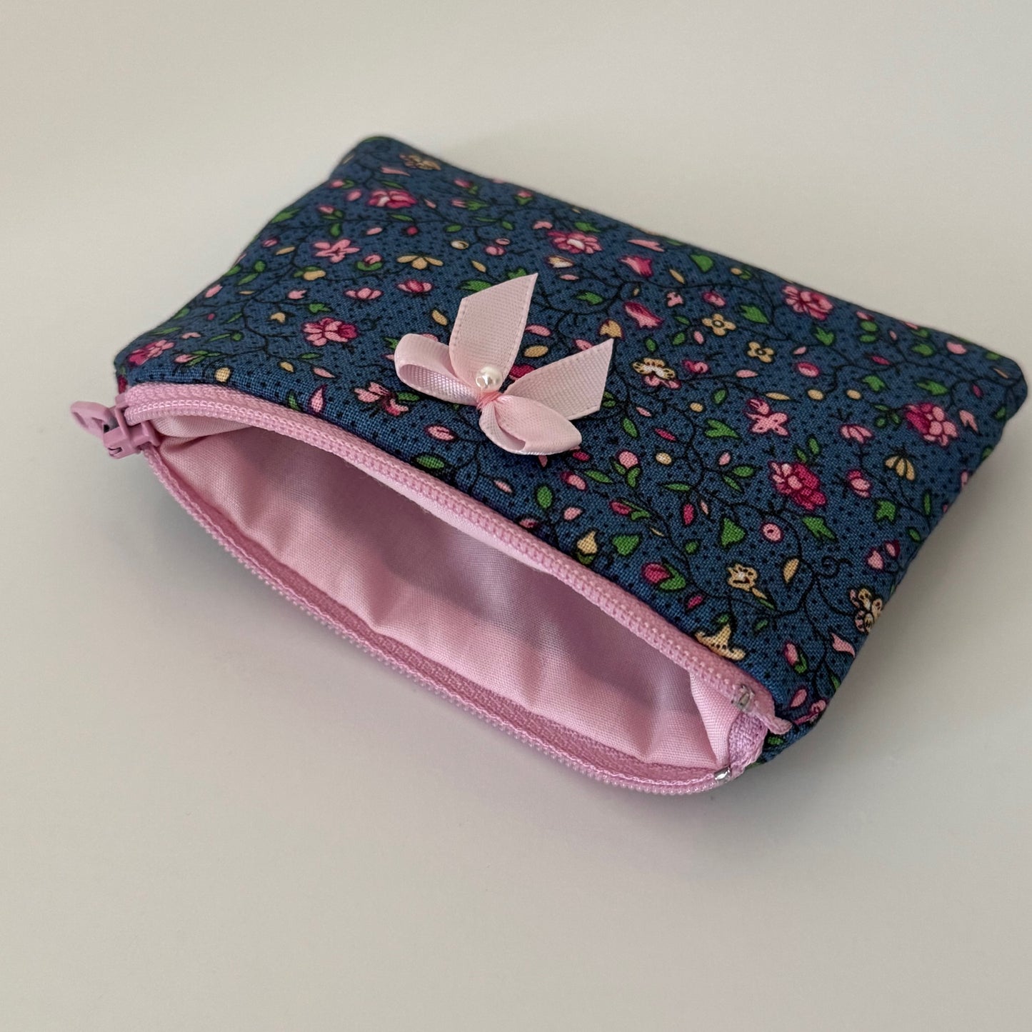 Floral Stained Glass Coin Pouch