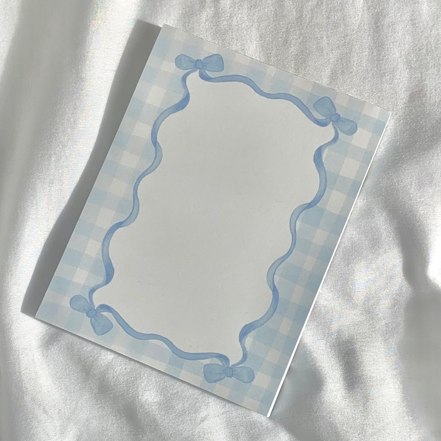 Blue Bow Notepad