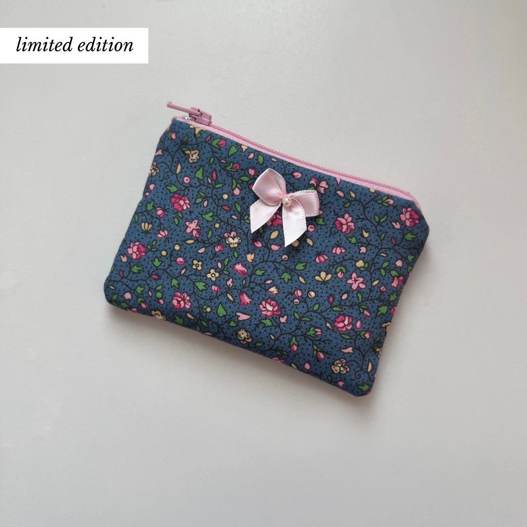 Floral Stained Glass Coin Pouch