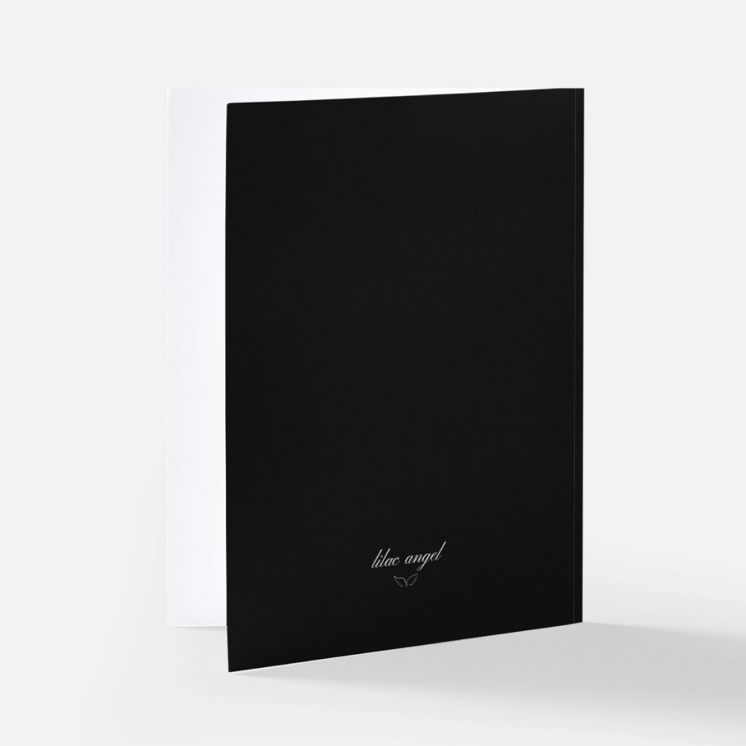 Happy Birthday Card in Black