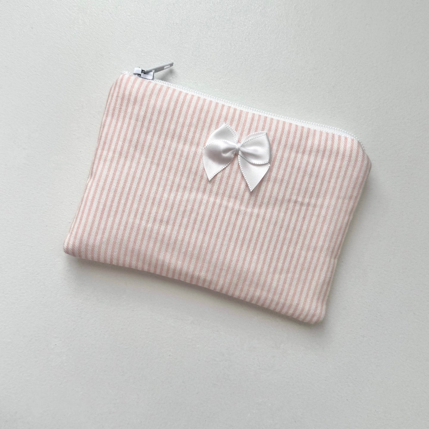 Blush Stripes Coin Pouch