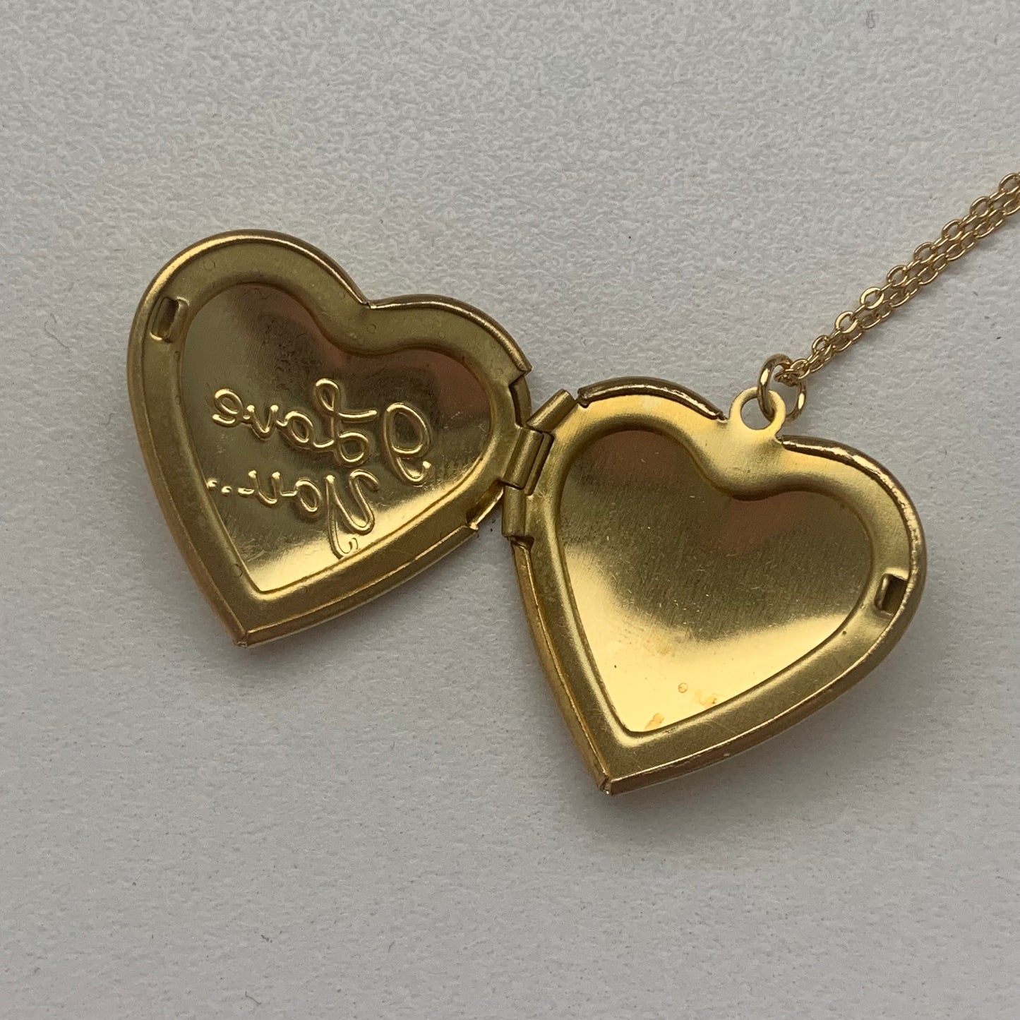 Vintage I Love You Locket Necklace