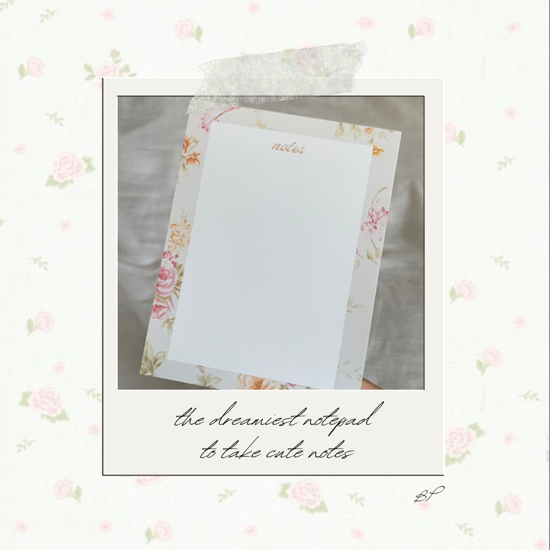 Vintage Floral Notepad