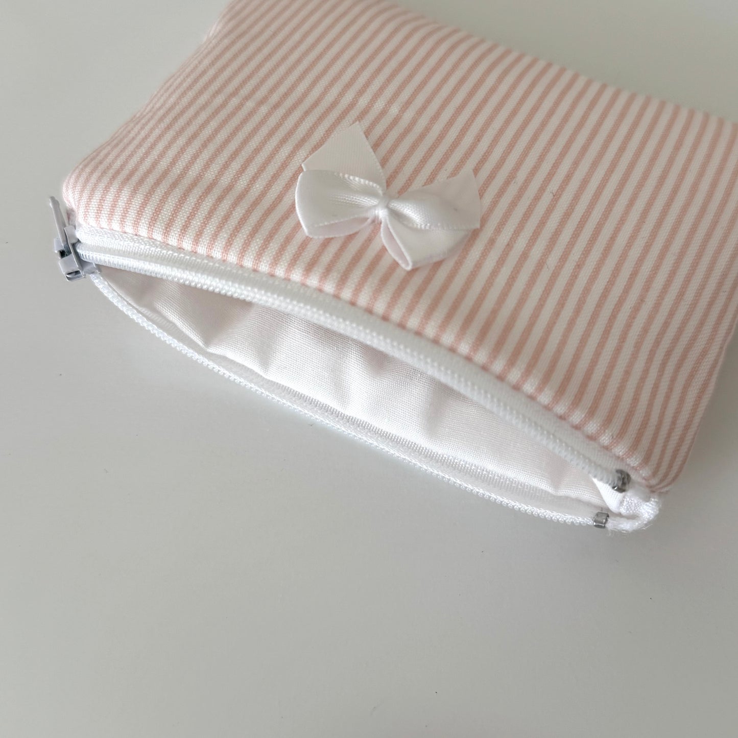 Blush Stripes Coin Pouch