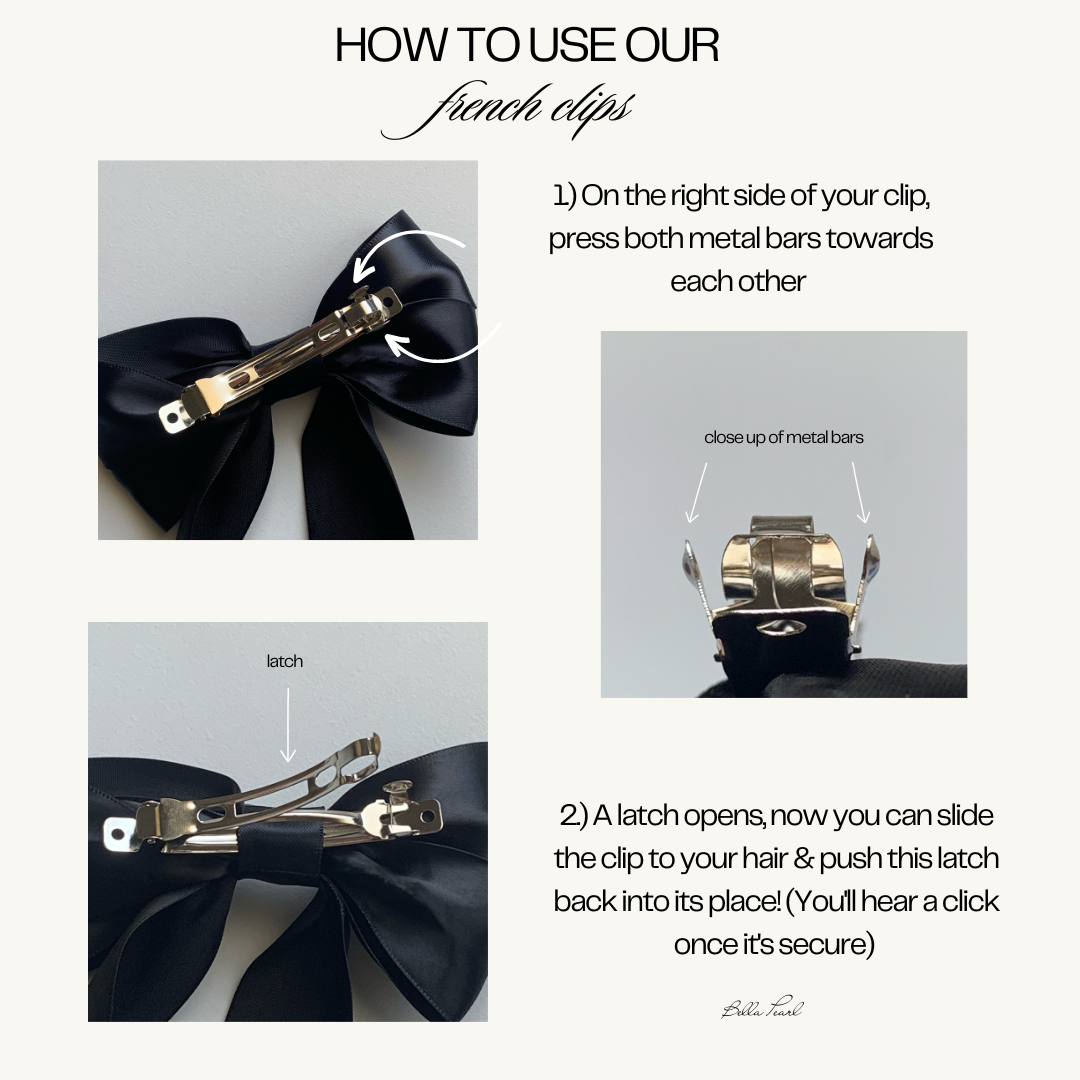 Angelé Rosette Hair Bow Clip
