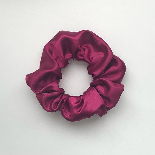 Berry Satin Scrunchie