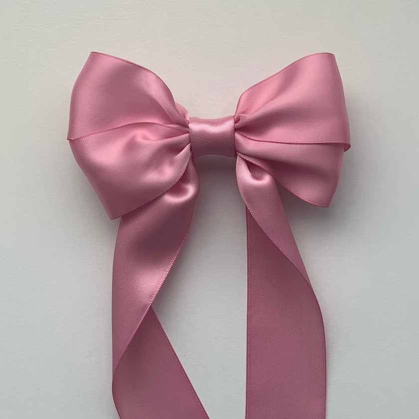 Mauve Coraline Hair Bow Clip