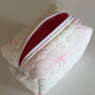 Small Heart Quilted Makeup Bag
