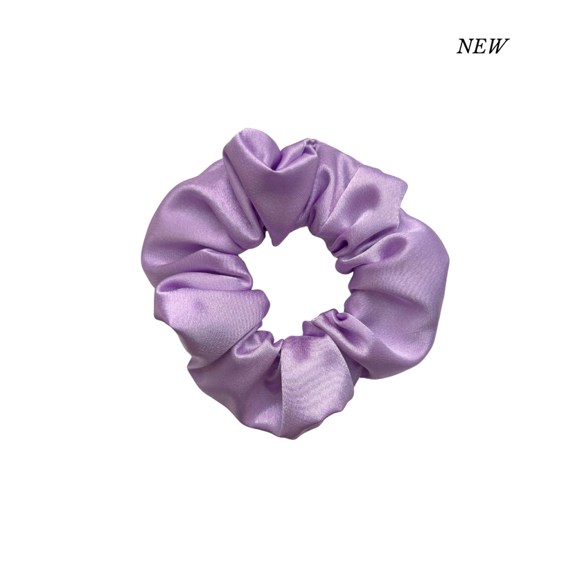Lilac Satin Scrunchie