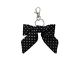 White Polka Dot Bow Charm