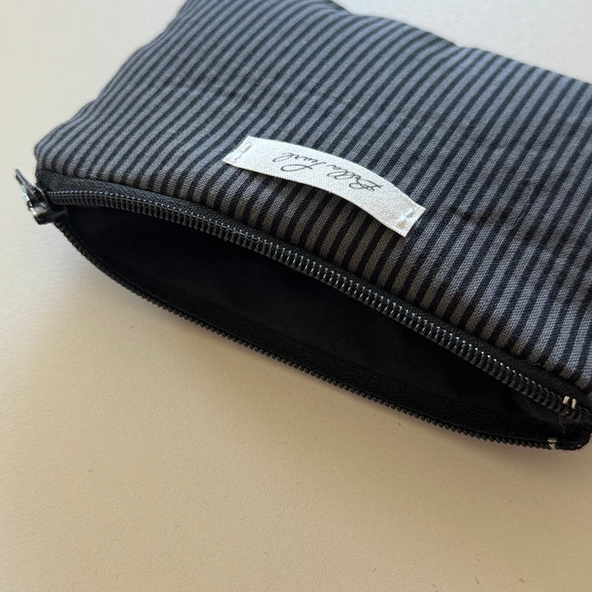 Black Stripes Coin Pouch