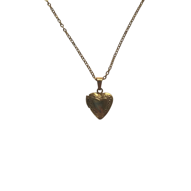 Gold Mini Locket Necklace
