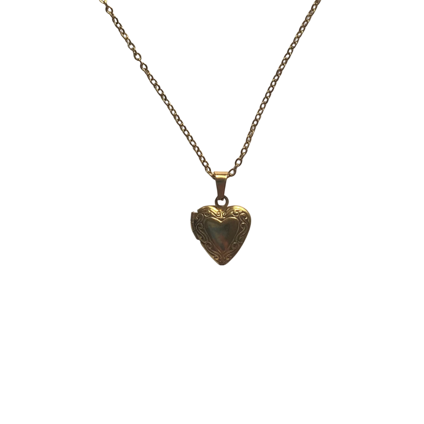 Gold Mini Locket Necklace