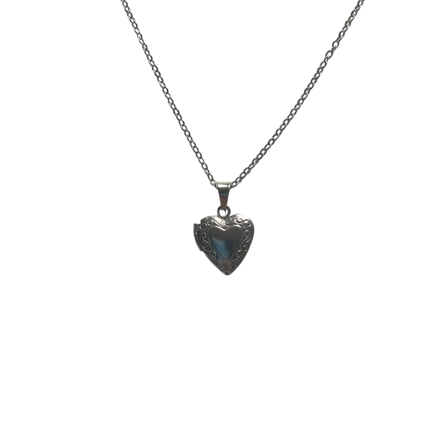 Silver Mini Locket Necklace (Pre-Order)