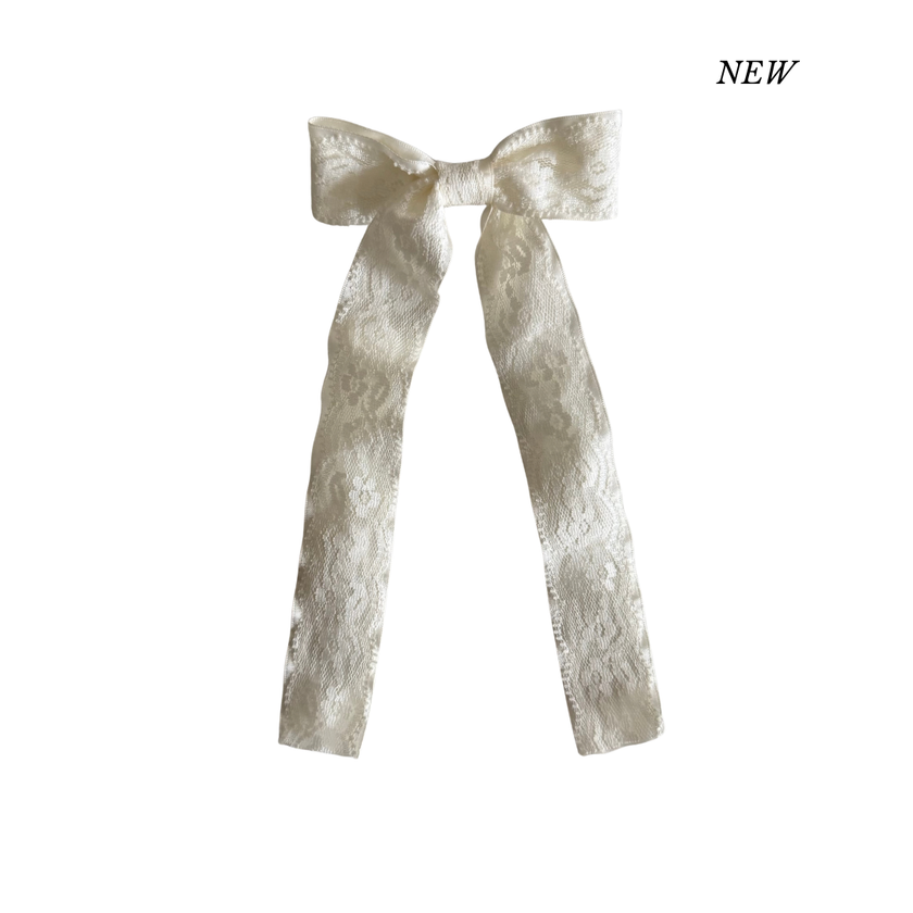 Angelé Lace Hair Bow Clip