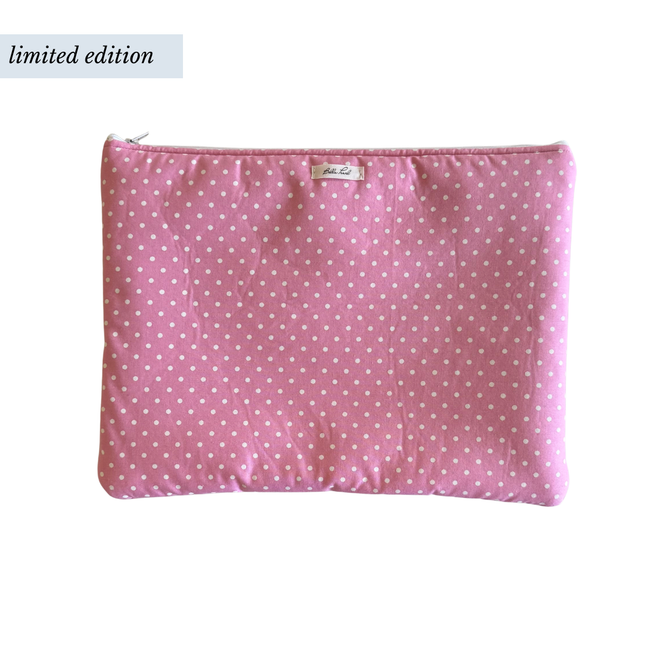 Bright Pink Polka Dot 13