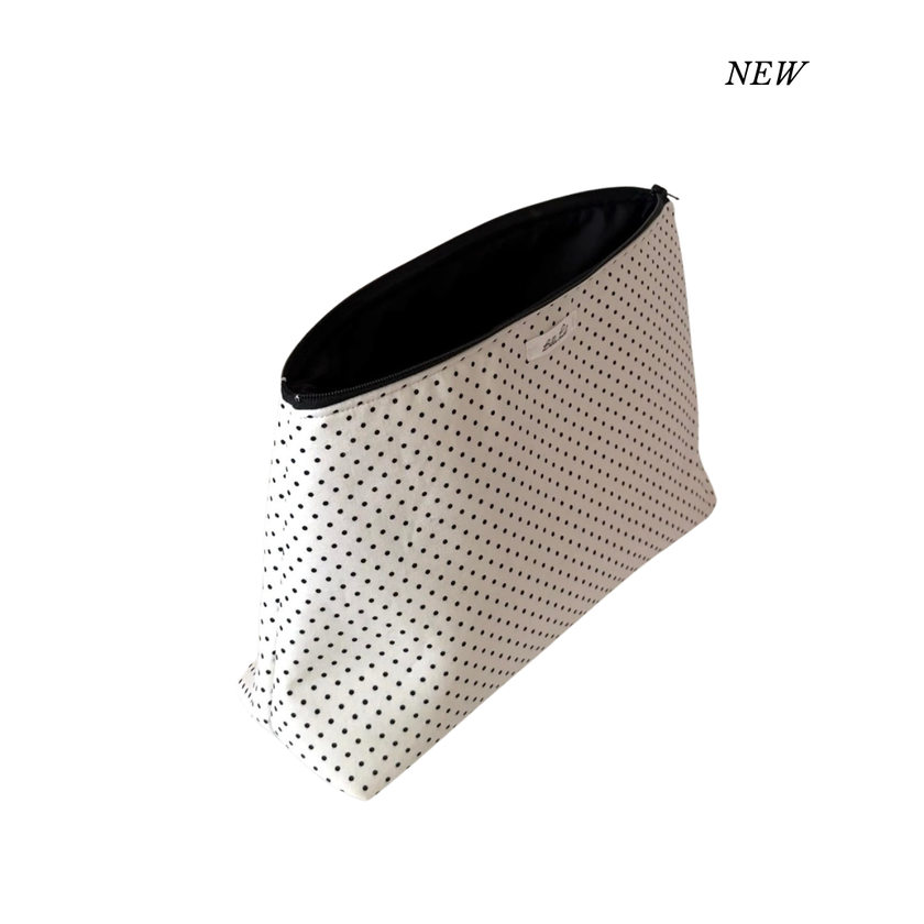 Black Polka Dot Toiletry Bag
