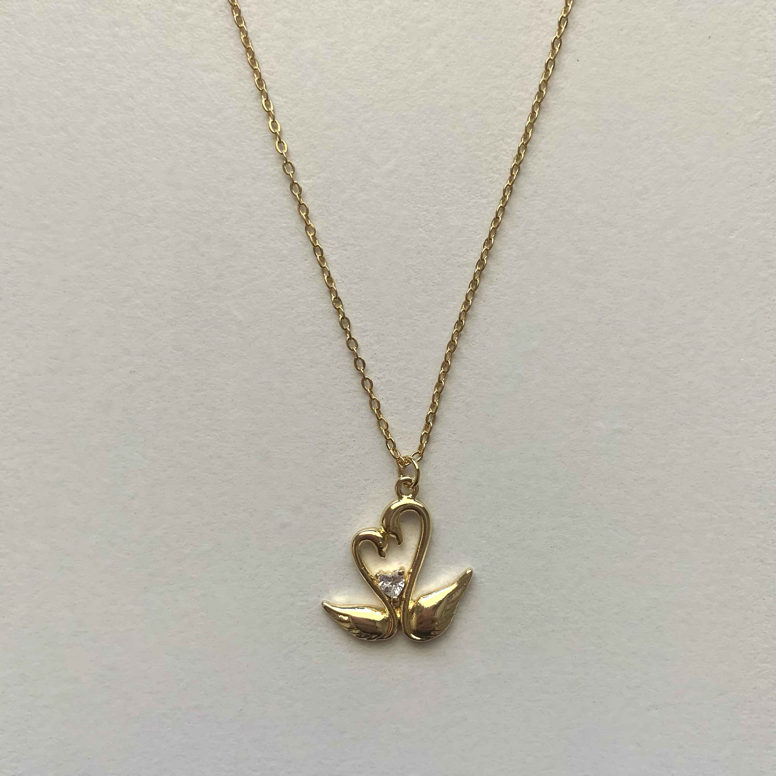 Gold Swan Necklace