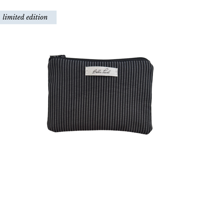 Black Stripes Coin Pouch