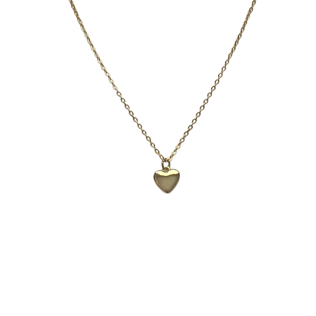 Gold Micro Heart Necklace