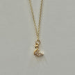 Gold Micro Swan Necklace