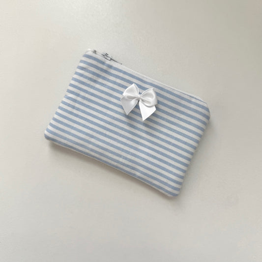 Blue Stripes Coin Pouch