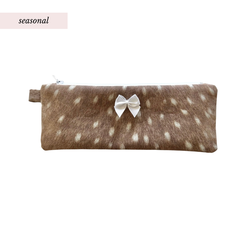 Flat Deer Pencil Pouch