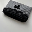 Black Lace Gingham Coin Pouch (Pre-Order)