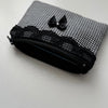 Black Lace Gingham Coin Pouch (Pre-Order)