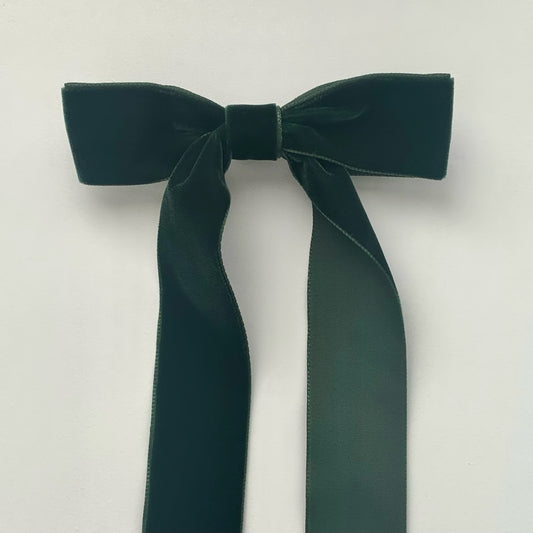 Eden Velvet Hair Bow Clip