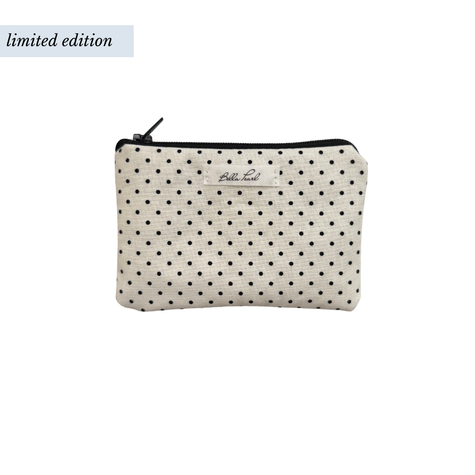 Black Polka Dot Coin Pouch