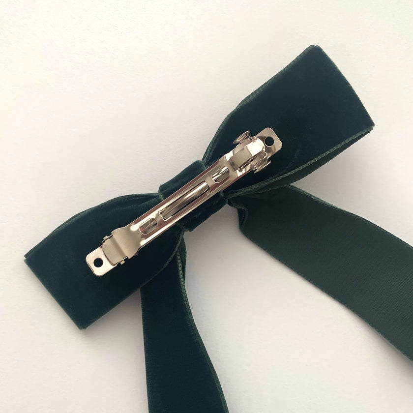 Eden Velvet Hair Bow Clip