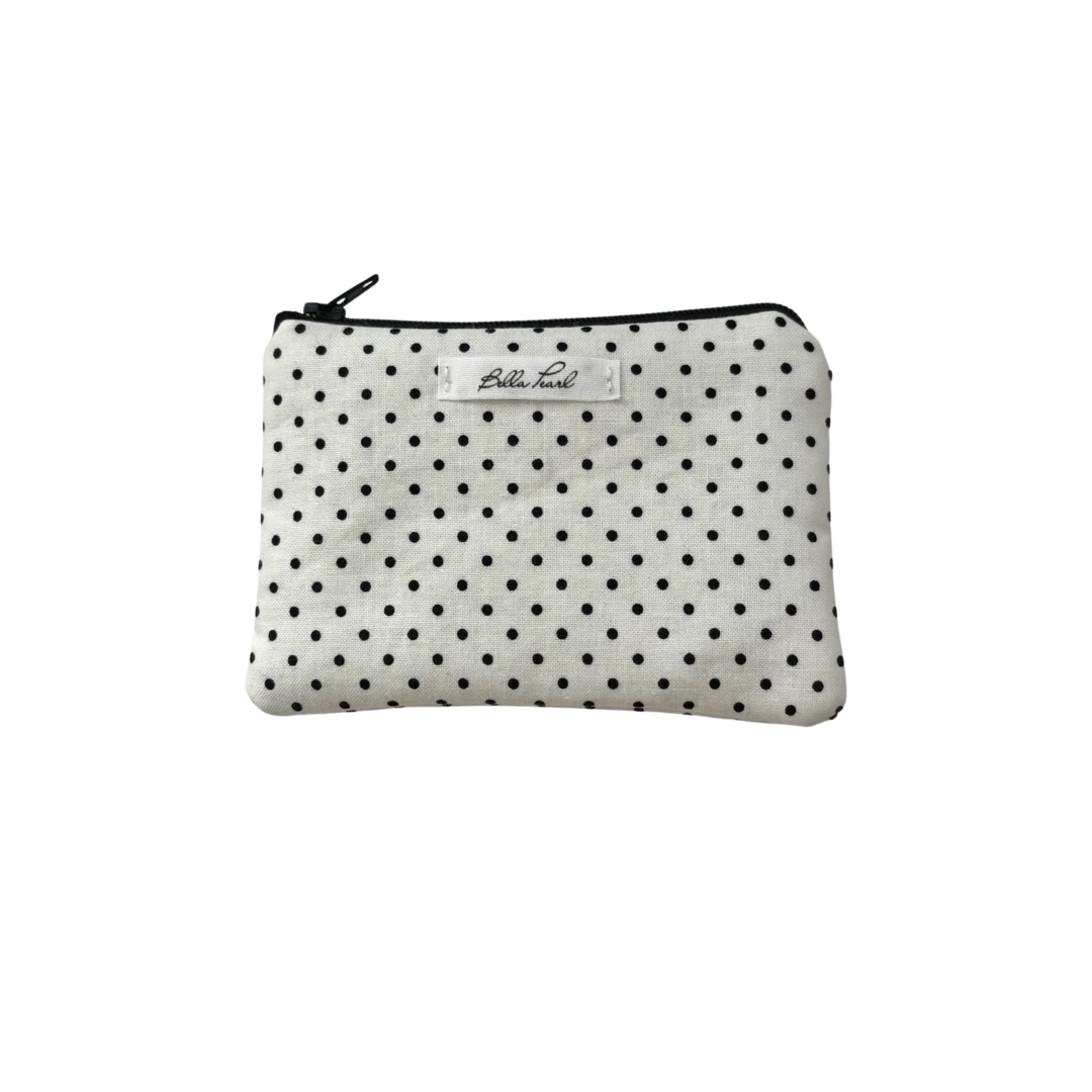 Black Polka Dot Coin Pouch