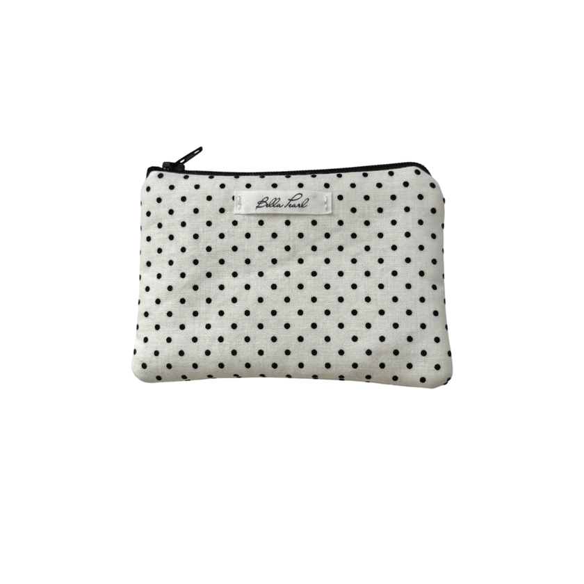 Black Polka Dot Coin Pouch