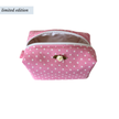 Small Bright Pink Polka Dot Makeup Bag