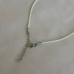 Pink Pearl Plumeria Cord Necklace