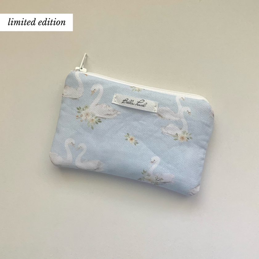 Blue Swan Coin Pouch