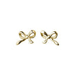 Gold Mini Bow Earrings