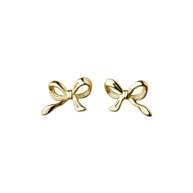 Gold Mini Bow Earrings