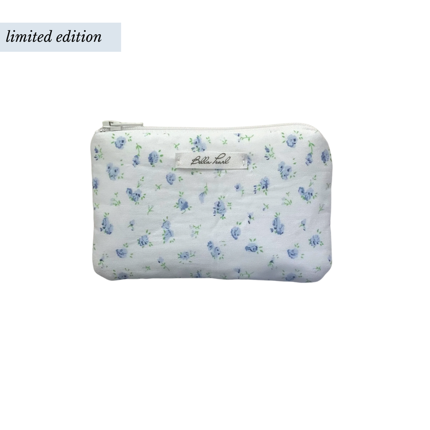 Blue Floral Coin Pouch