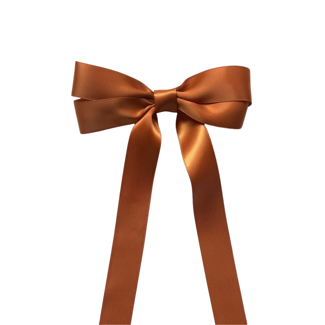 Spice Rosette Hair Bow Clip