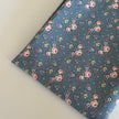 Remnant - Blue Rose Cotton Fabric