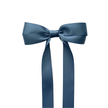 Steel Blue Rosette Hair Bow Clip