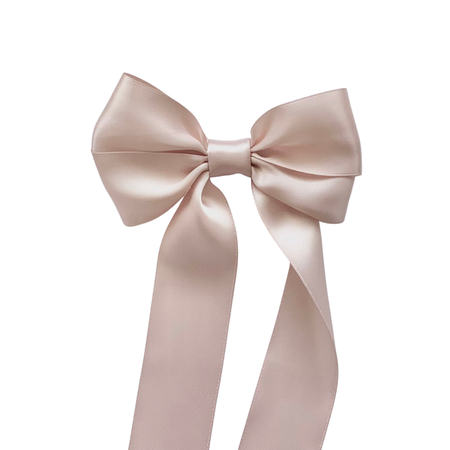 Blush Coraline Hair Bow Clip