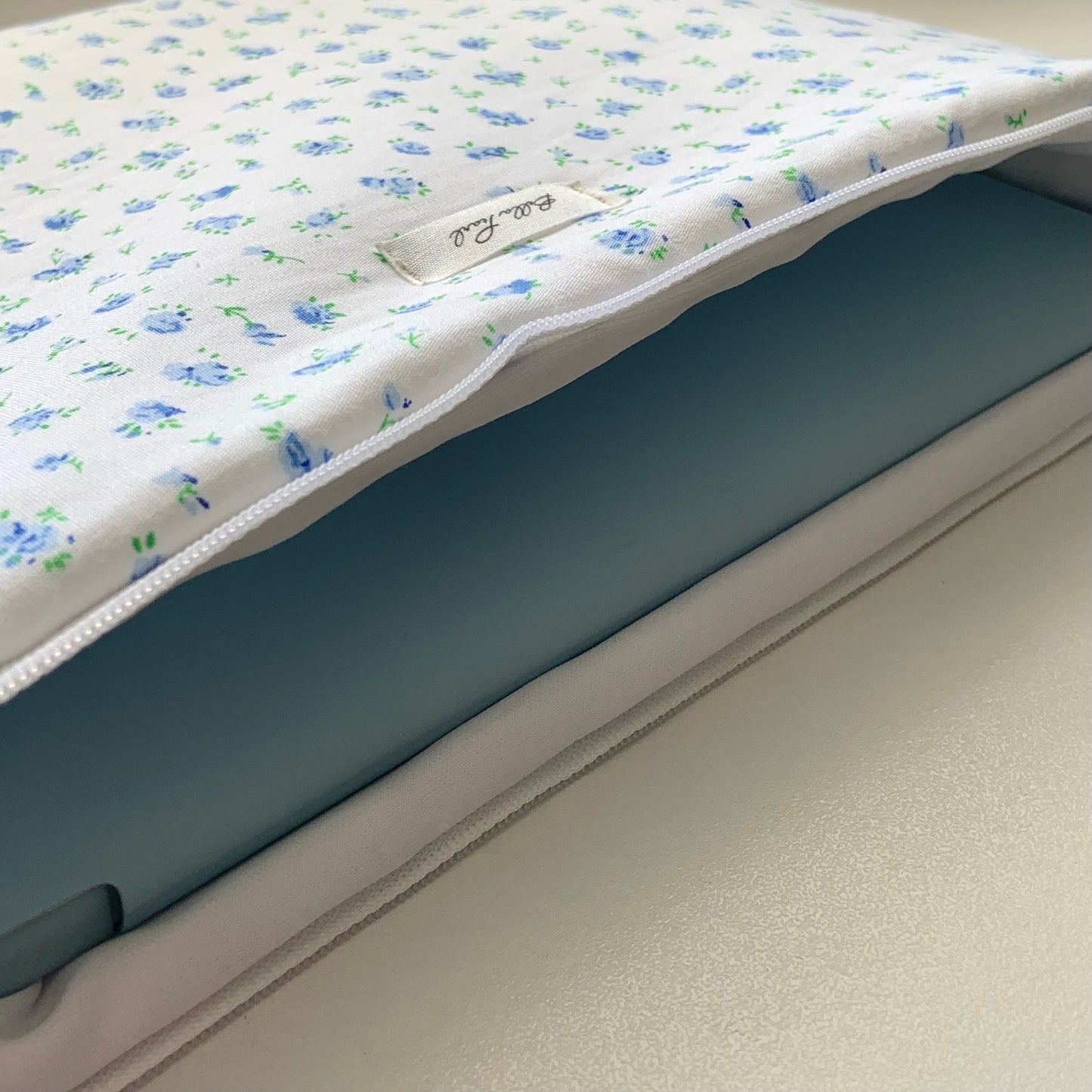 Blue Floral Laptop Sleeve