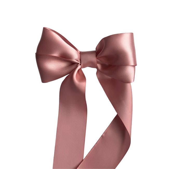 Soft Rose Coraline Hair Bow Clip