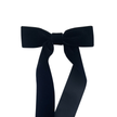 Onyx Velvet Hair Bow Clip