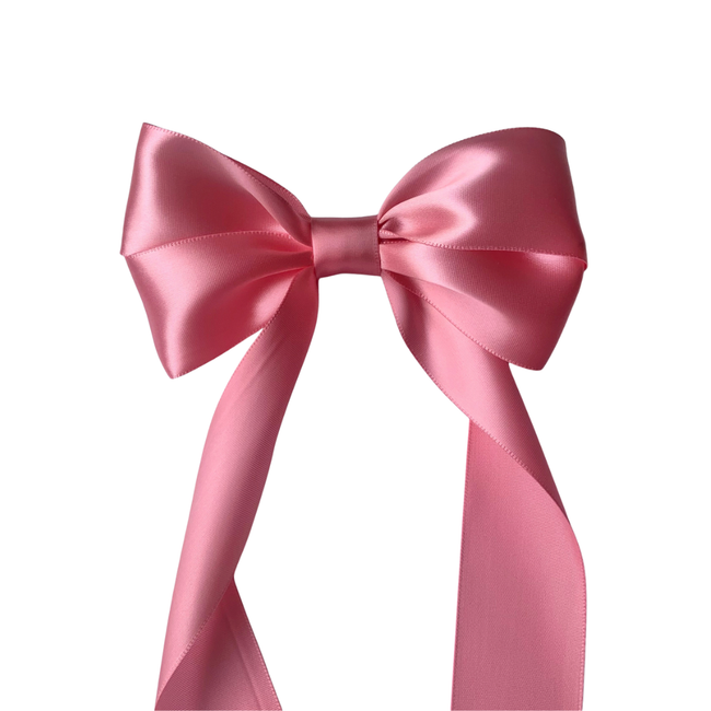 Coral Coraline Hair Bow Clip